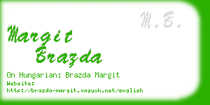 margit brazda business card